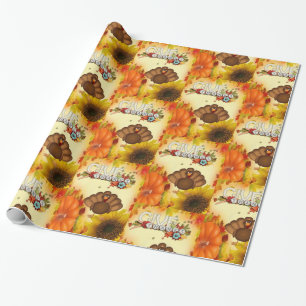 Cadeau Papier à envelopper Thanksgiving
