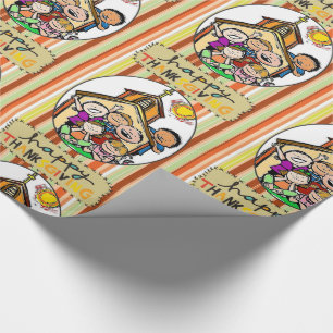 Cadeau Papier à envelopper Thanksgiving