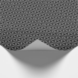 Cadeau Papier à Motif noir foncé de géométrie