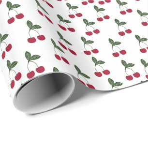 Cadeau Papier à Motif Red Cherries
