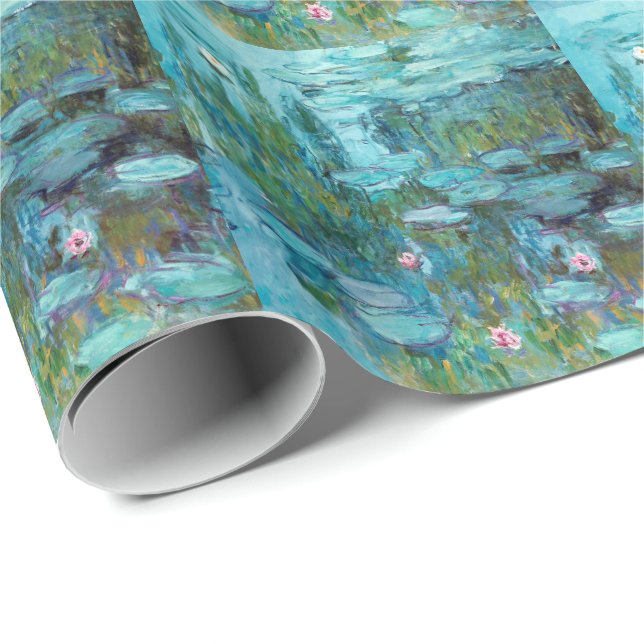 Cadeau Papier à papier Claude Monet Nymphéas Lys à eau (Coin rond)