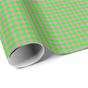 Cadeau PAPIER À PAPIER Pink-Neon-Brown-Coll-EN VICHY-10 G