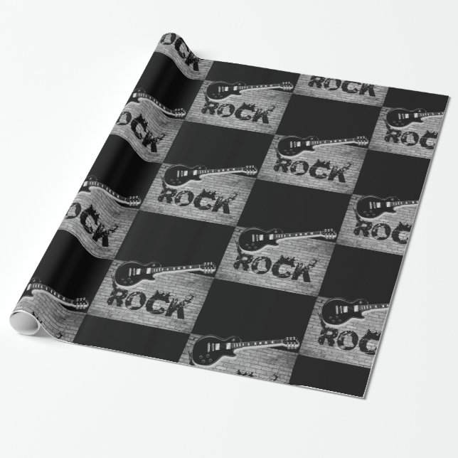 Cadeau Papier à papier Rock Music (Déroulé)
