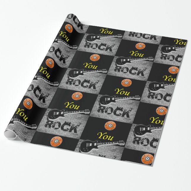 Cadeau Papier à papier Rock Music (Déroulé)