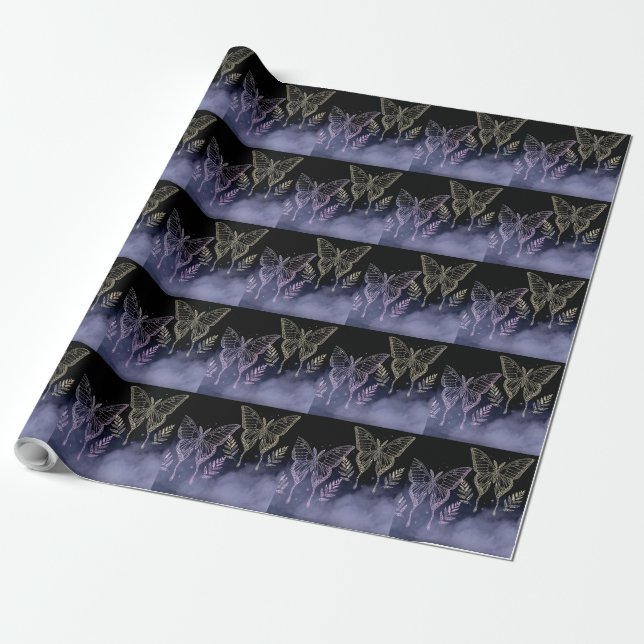 Cadeau Papier à papillons enveloppant (Déroulé)