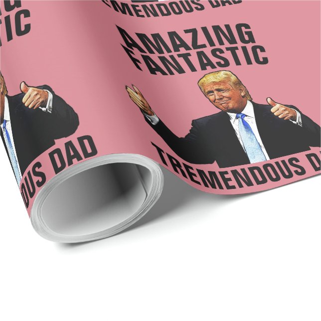 CADEAU PAPIER À REPASSER BEAUCOUP DAD DONALD TRUMP (Coin rond)