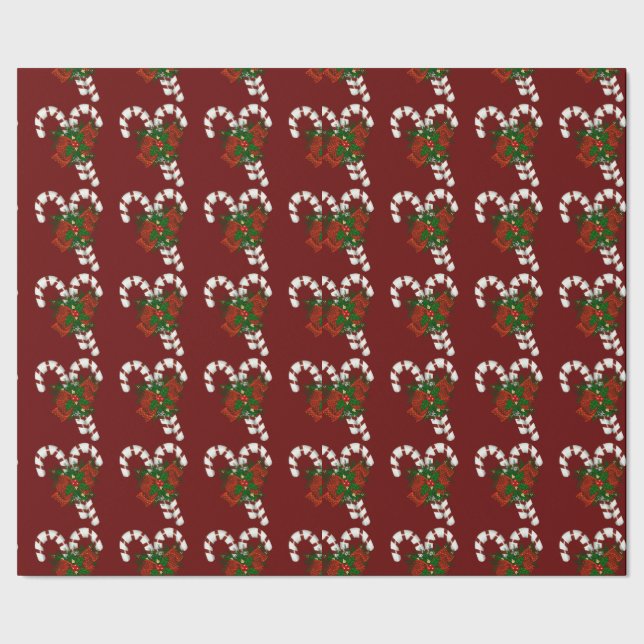 Cadeau Papier à Sucre de canne rouge bonbon (Couture)