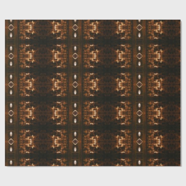 Cadeau Papier Abstrait à enveloppement psychédélique (Plat)