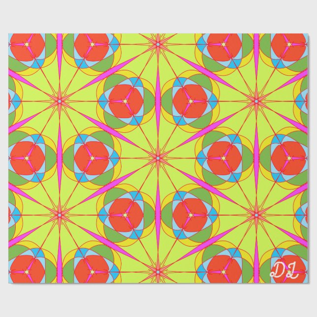 Cadeau Papier Abstrait Motif unique (Plat)