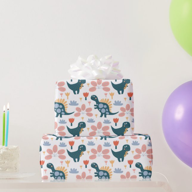 Cadeau Papier Anniversaire de enfant Dinosaure Cute (Cadeaux de fête)