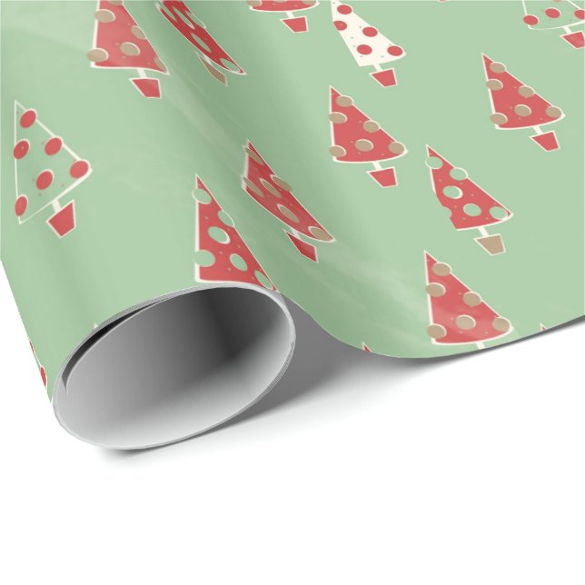 Cadeau Papier arrière - plan de Noël décoratif (Coin rond)