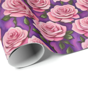 Cadeau Papier Arrière - plan Élégant rose rose violet