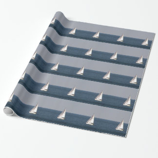 Cadeau Papier blanc à enveloppement pour voilier