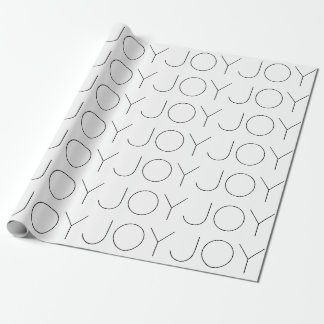 Cadeau Papier Blanc Enveloppé Avec Une Joie Minimaliste M
