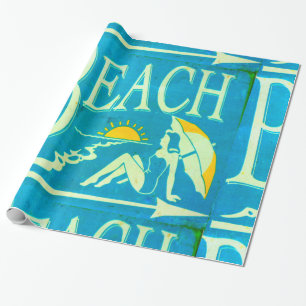 Cadeau papier bleu