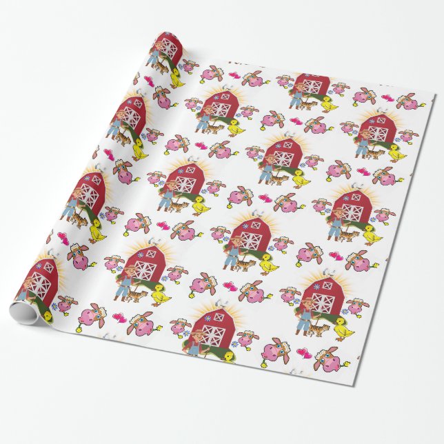 Cadeau Papier brillant, Vaches fermières fermières (Déroulé)
