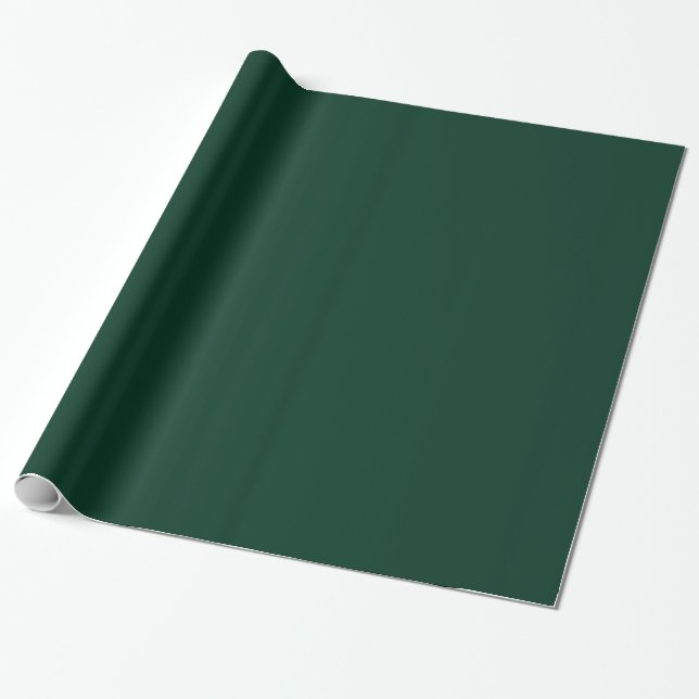 Cadeau Papier brillant vert foncé (Déroulé)