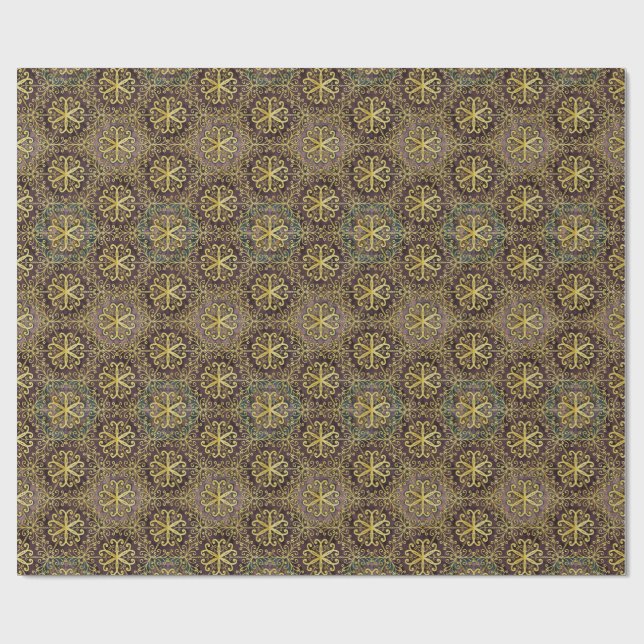 Cadeau Papier Cadeau, “Gilded Glam” (Plat)
