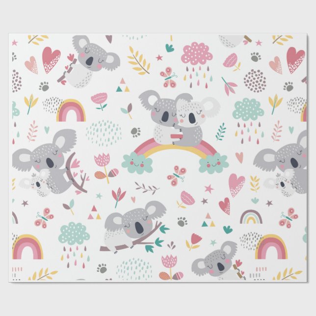 CADEAU PAPIER CADEAU: KOALA OURS (Plat)