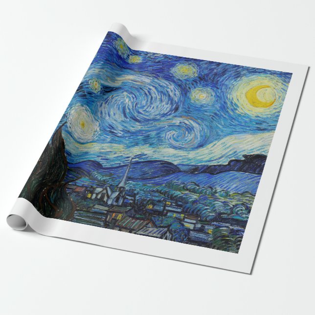 CADEAU PAPIER CADEAU: VINCENT VAN GOGH : NUIT STARRY (Déroulé)