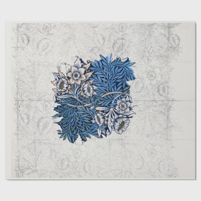 CADEAU PAPIER CADEAU: WILLIAM MORRIS : TULIP & WILLOW (Plat)