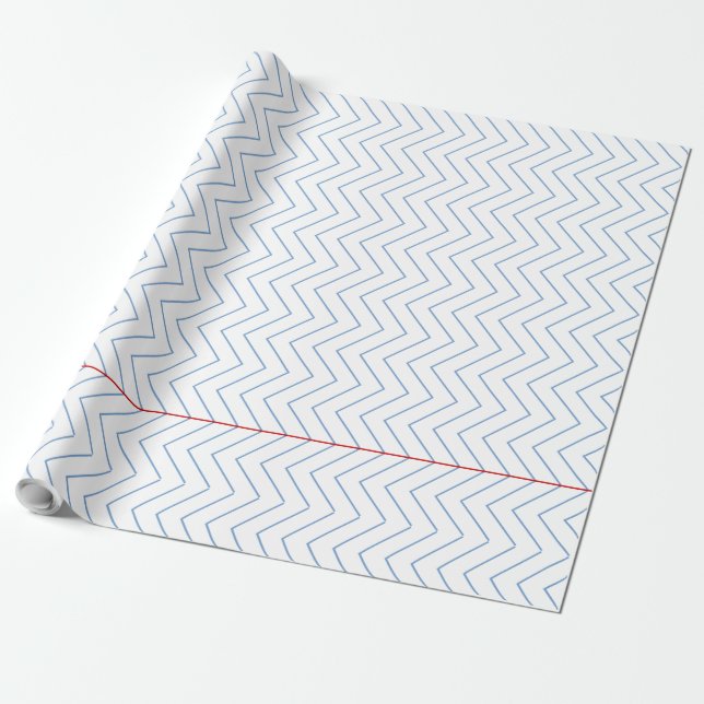 Cadeau Papier Carnet Chevron Rulé - Papier d'emballage (Déroulé)