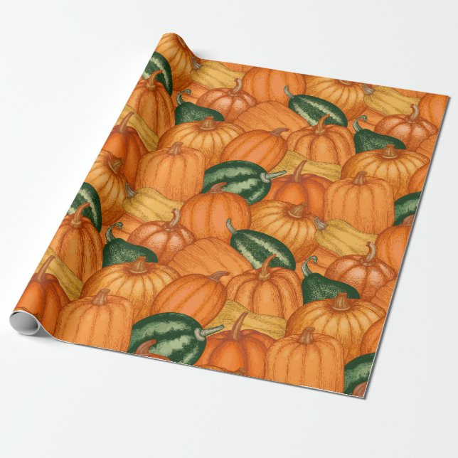 Cadeau Papier citrouille (Déroulé)