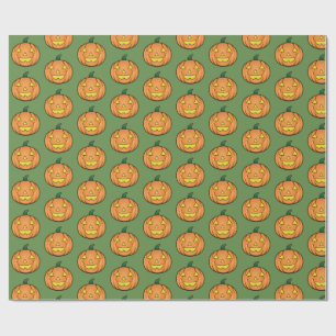 Cadeau Papier Citrouille Halloween mignonne