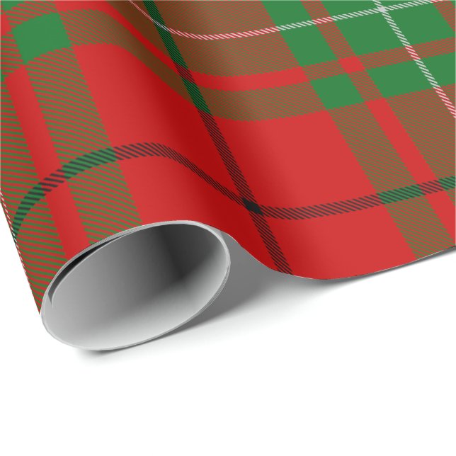 Cadeau Papier Clan MacAulay Tartan (Coin rond)