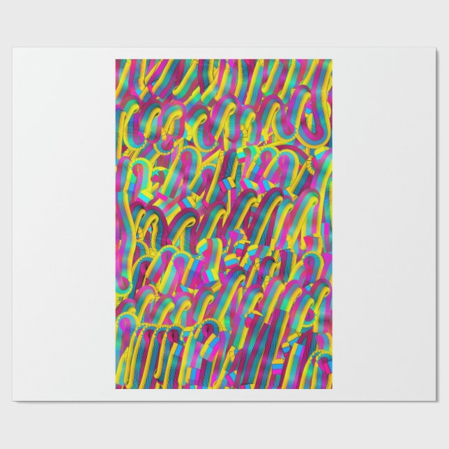 Cadeau Papier coloré (Plat)