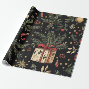 Cadeau Papier crayon noir Noël