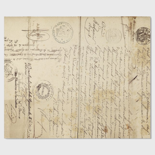 Cadeau Papier de Decoupage de meubles de document de (Plat)