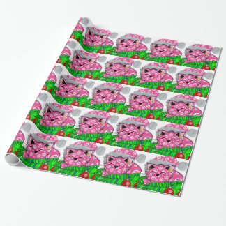 Cadeau Papier de Giftwrap de vacances de PeaceCat