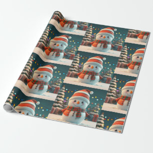 CADEAU PAPIER DE LAVAGE DE LA NEIGE CUTE
