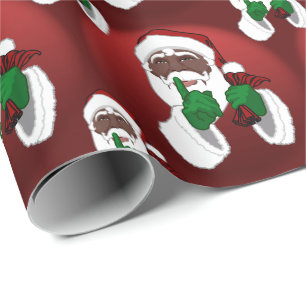 Cadeau Papier de Noël africain Père Noël