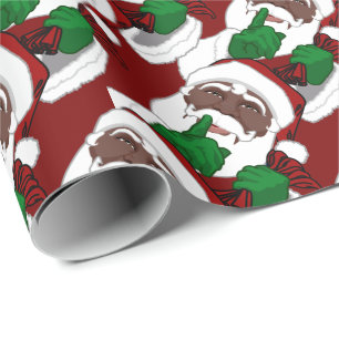 Cadeau Papier de Noël africain Père Noël