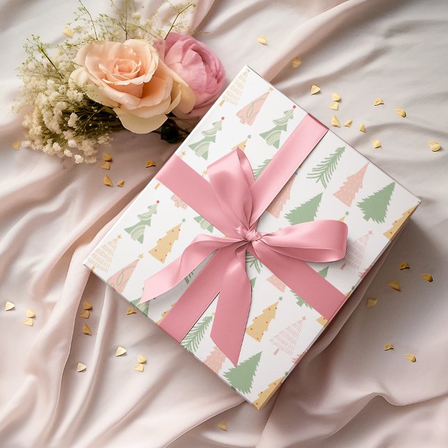 Cadeau Papier de Noël coloré Pastel (Créateur téléchargé)