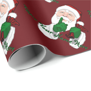 Cadeau Papier de Noël personnalisé père Noël