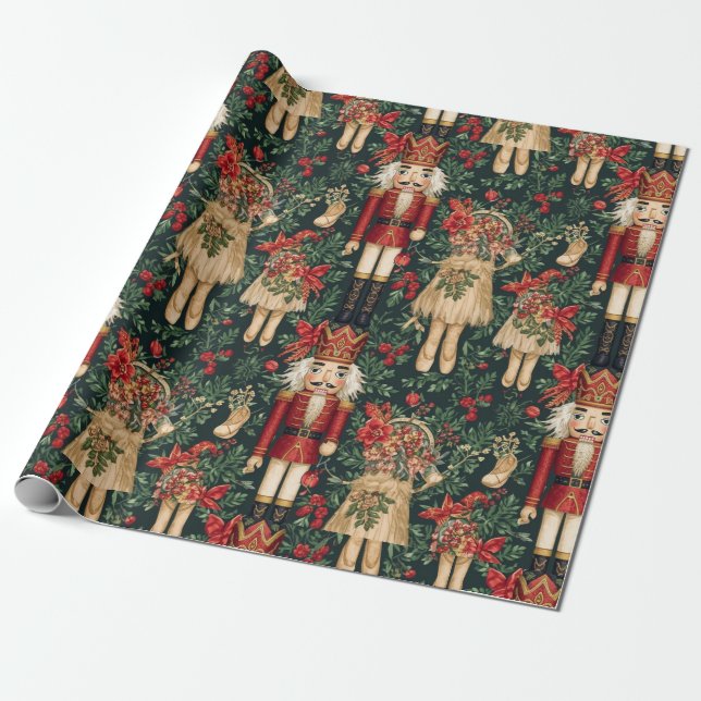 Cadeau Papier de Noël traditionnel/classique (Déroulé)