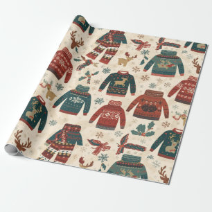 Cadeau Papier de Noël traditionnel/classique