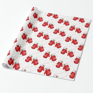 Cadeau Papier de Noël - Vacances Mittens