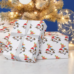 Cadeau Papier de Noël Vache Pays Fromage
