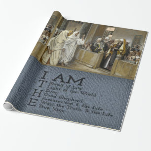 Cadeau Papier de papier de papier d'enveloppement Jésus-C