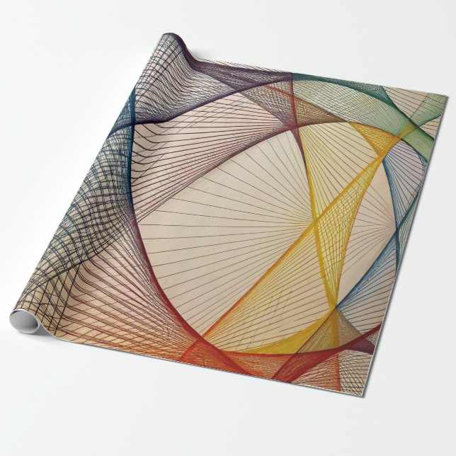 Cadeau Papier de recouvrement Abstrait géométrique (Déroulé)
