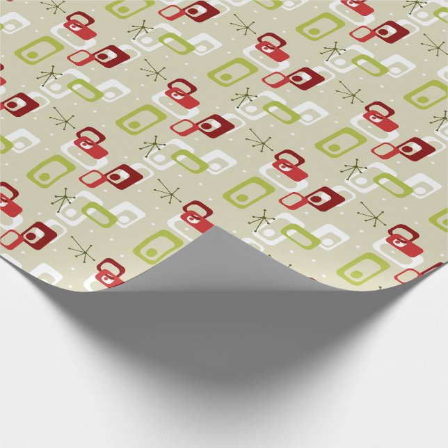 Cadeau Papier de recouvrement atomique Tiki du milieu du  (Coin)