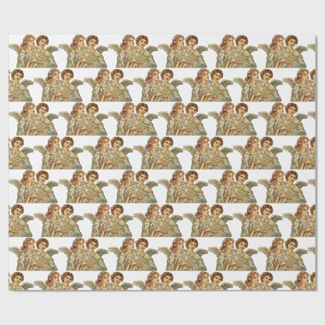 Cadeau Papier de recouvrement d'anges (Plat)