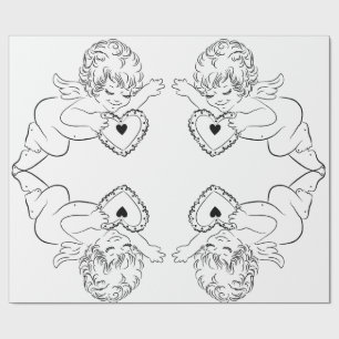 Cadeau Papier de recouvrement d'anges