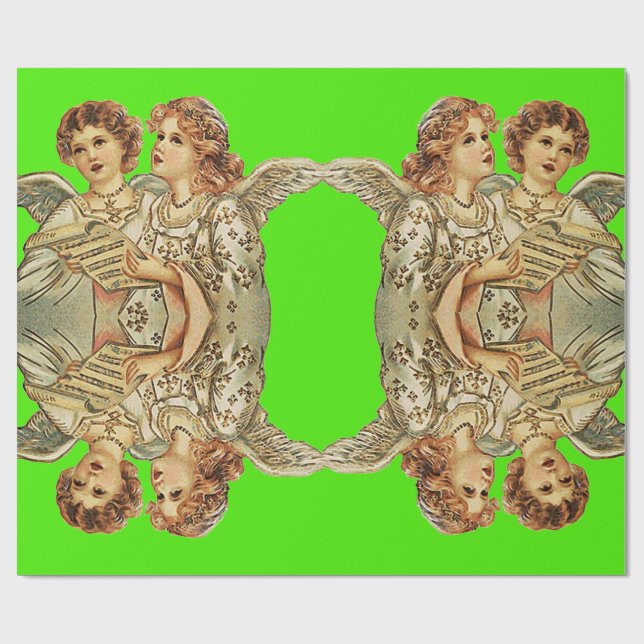 Cadeau Papier de recouvrement d'anges (Plat)