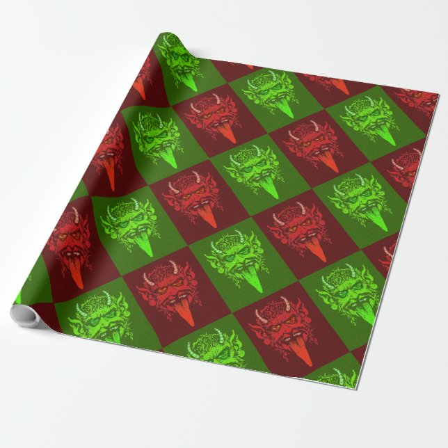Cadeau Papier de recouvrement de Krampus (Déroulé)