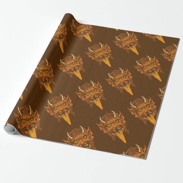 Cadeau Papier de recouvrement de Krampus (Déroulé)